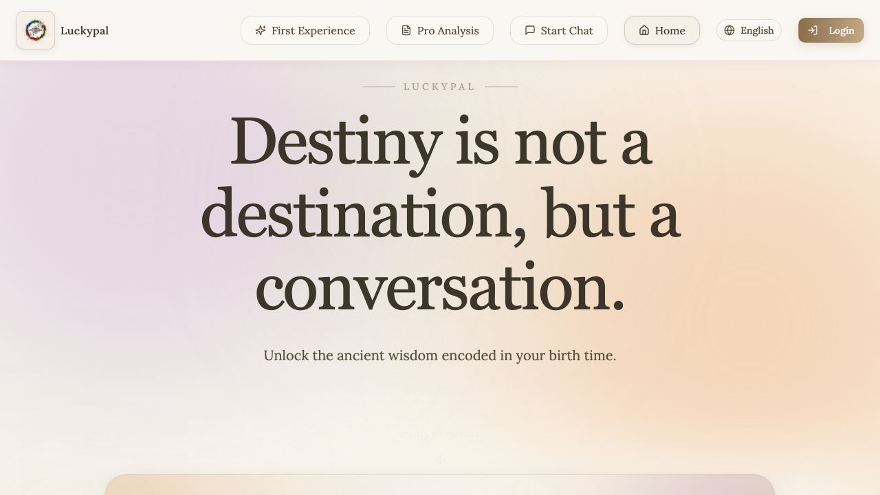 Luckpal website screenshot