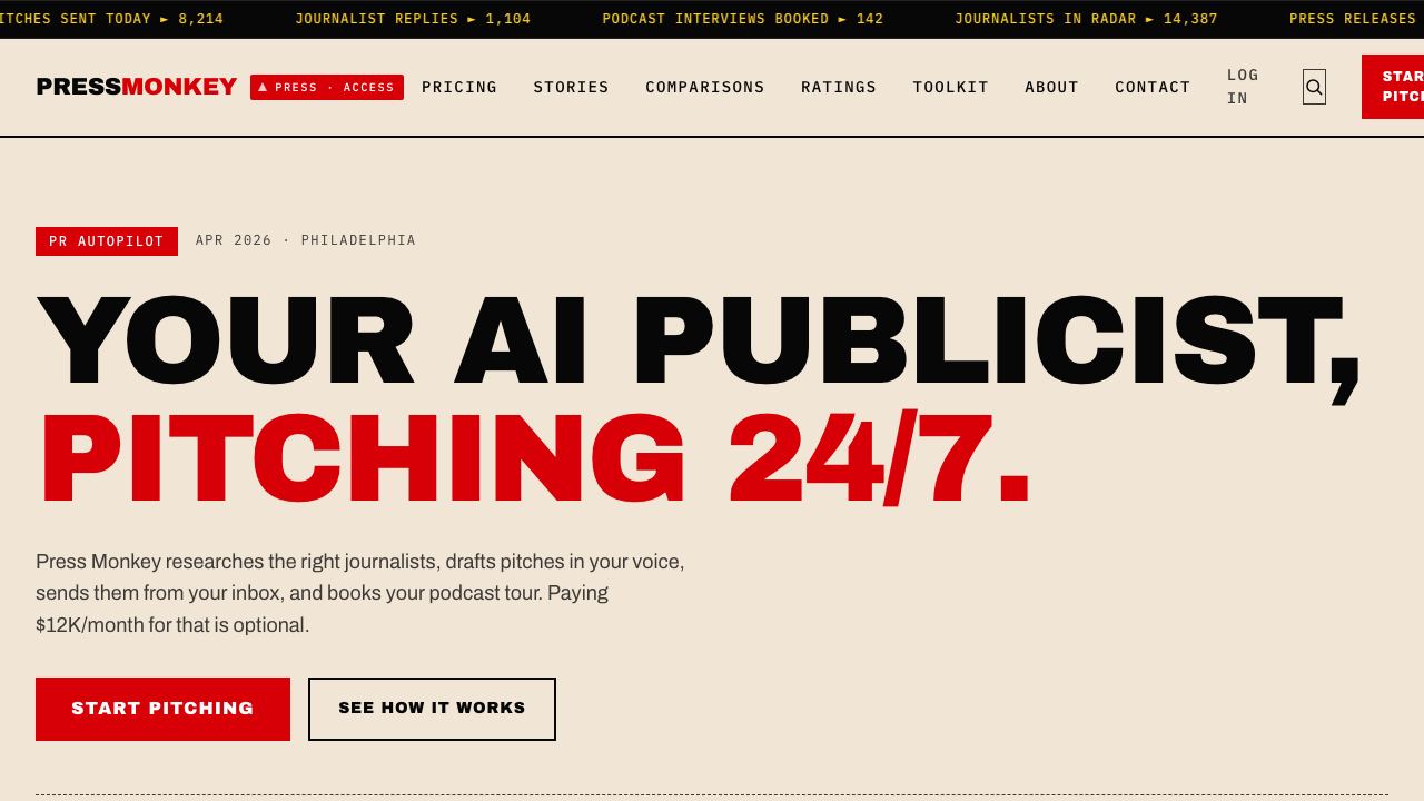 PressMonkey 网站截图