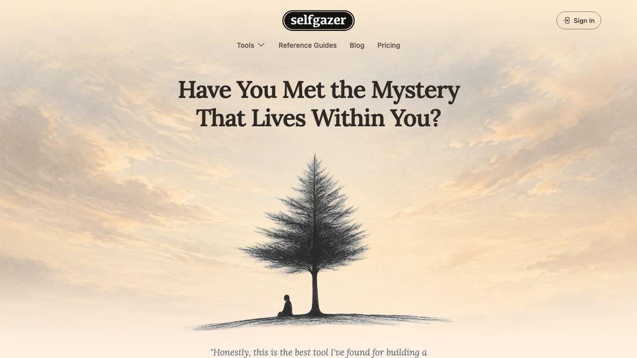 Selfgazer website screenshot