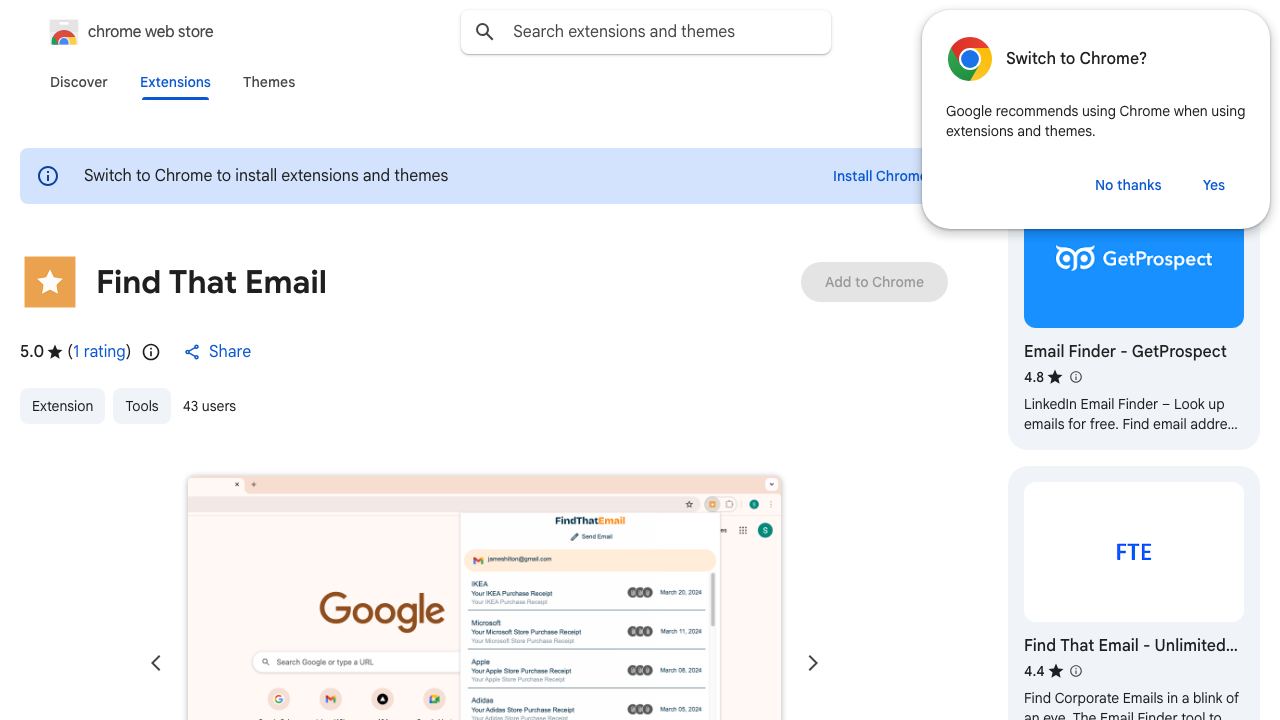 Find That Email 网站截图