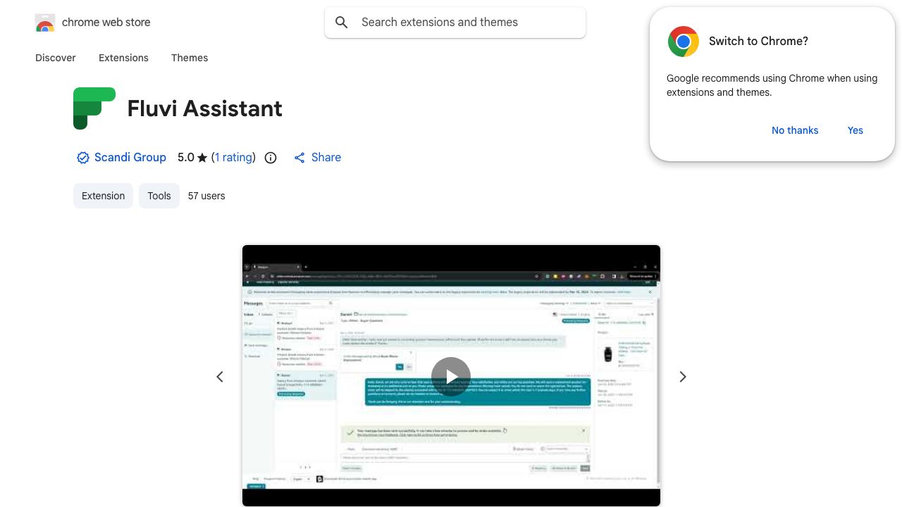 Fluvi Assistant 网站截图