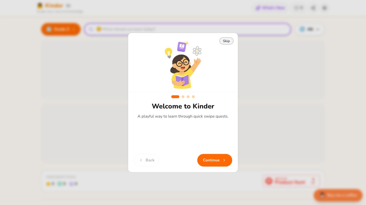 Kinder games 网站截图
