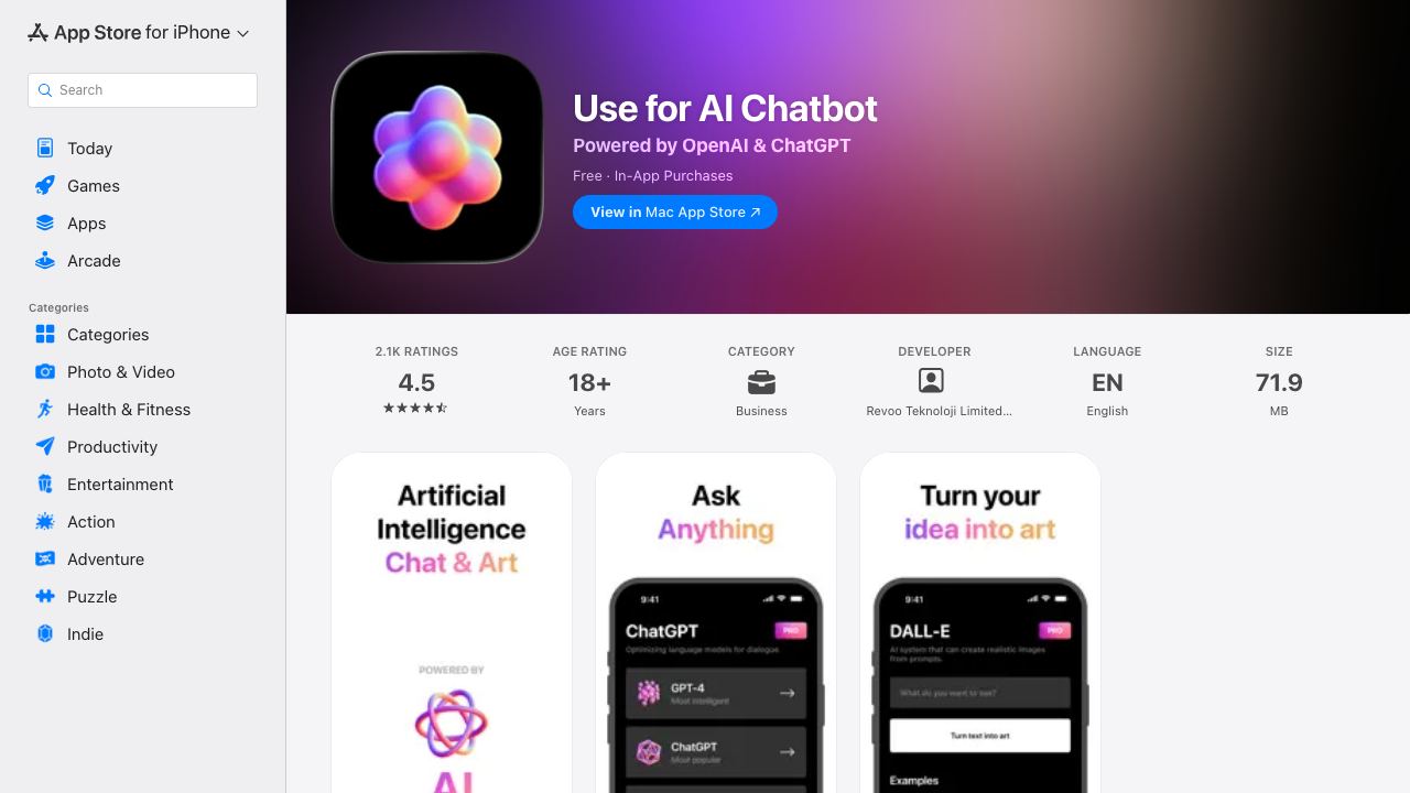 OpenAI for Desktop 网站截图