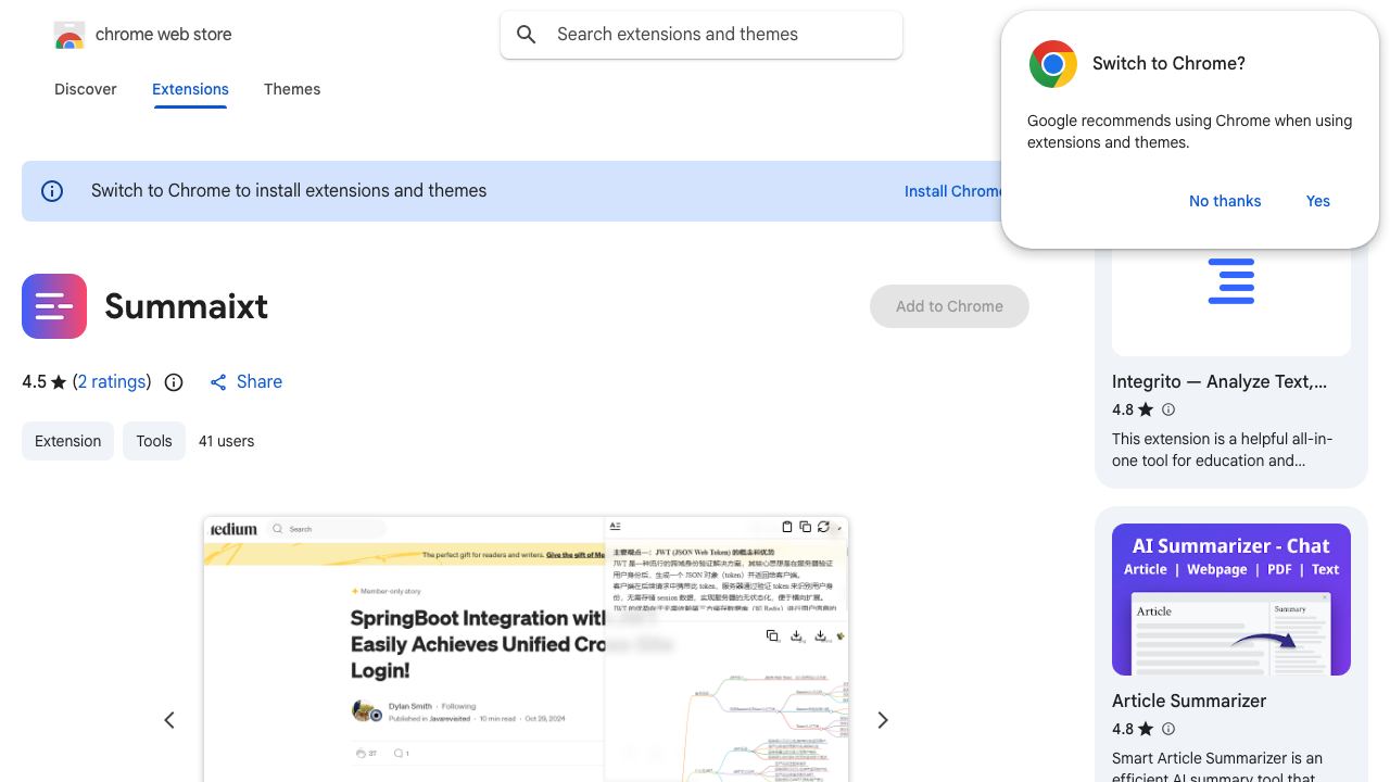 Summaixt 网站截图