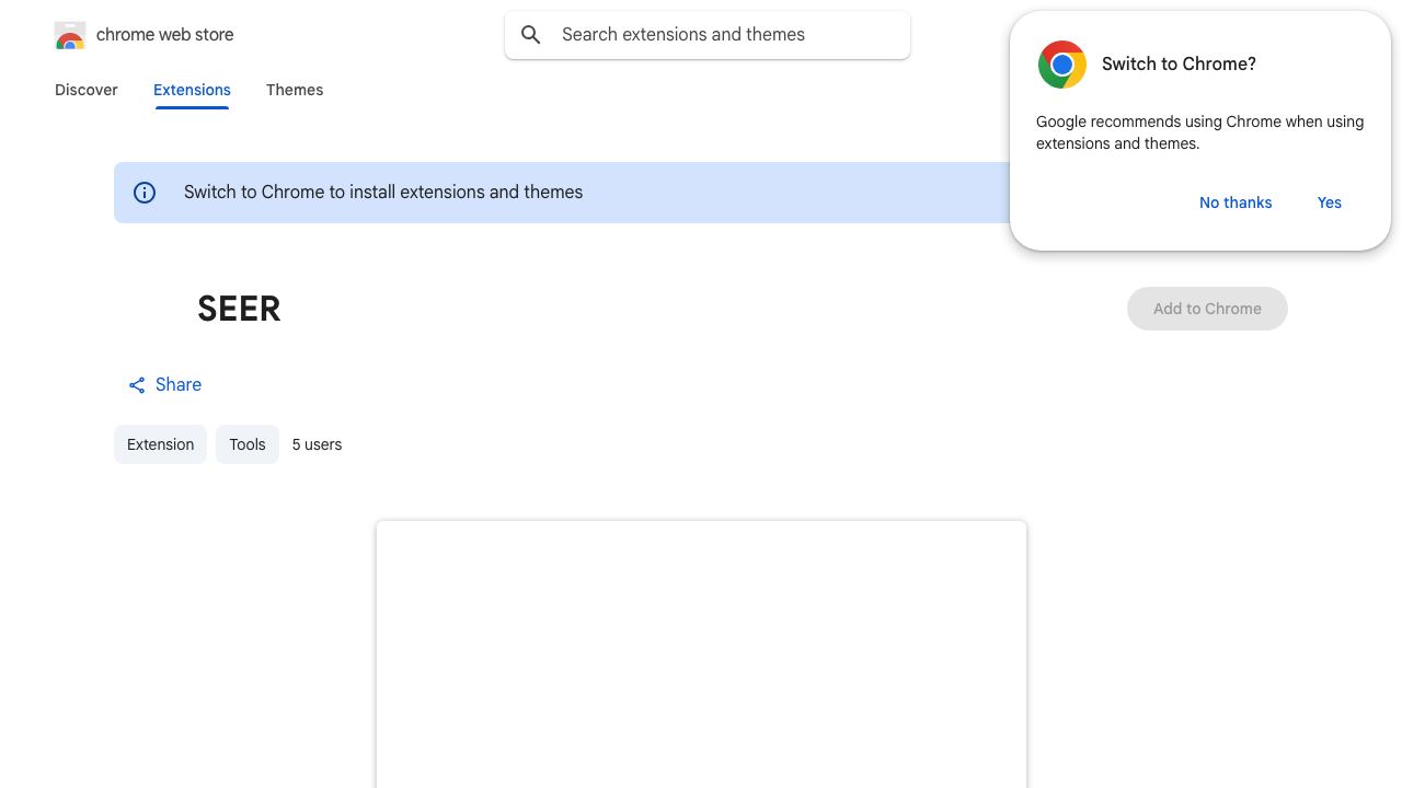 SEER 网站截图