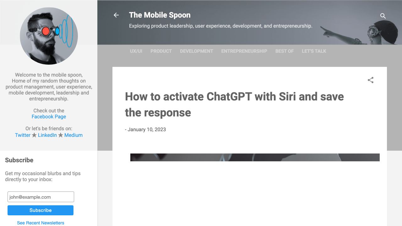 ChatGPT for Siri 网站截图