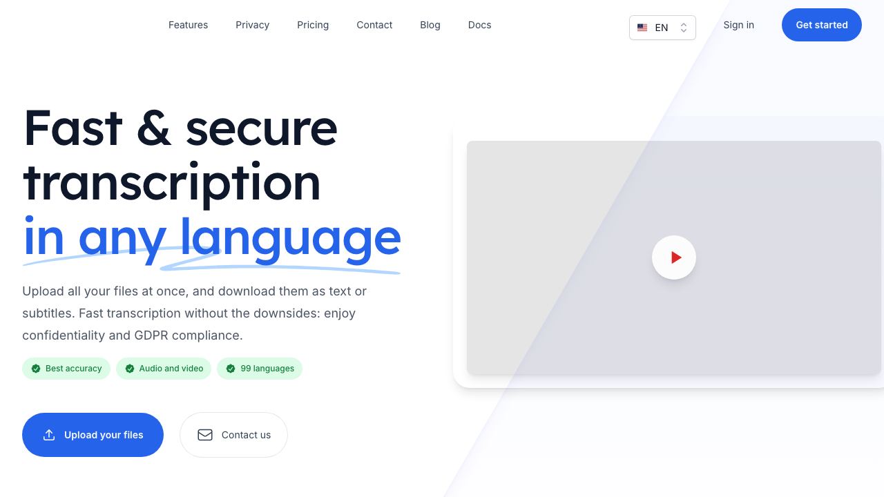 Scribewave AI 网站截图
