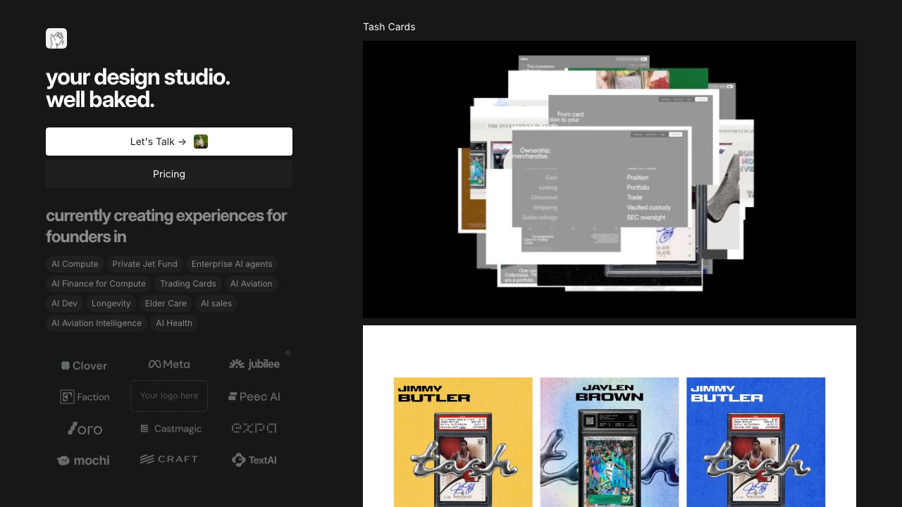 Baked Design Studio 网站截图