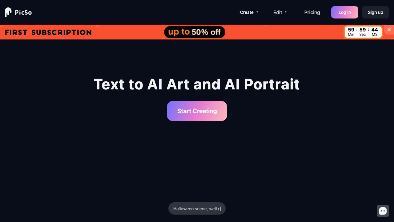PicSo website screenshot