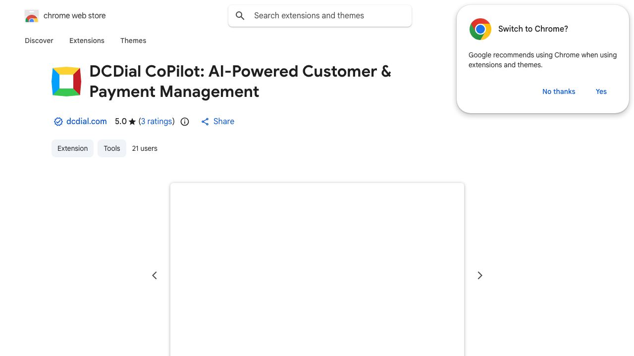 DCDial CoPilot: AI-Powered Customer & Payment Management 网站截图