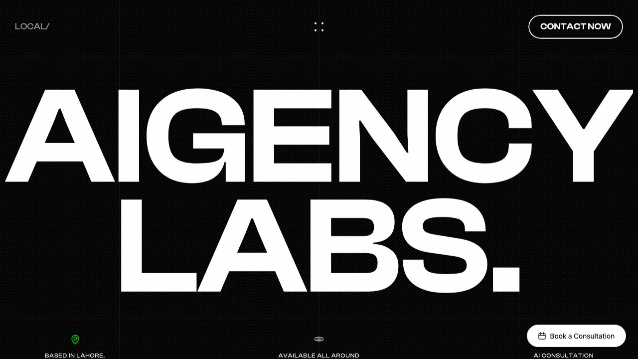 Aigency Labs 网站截图