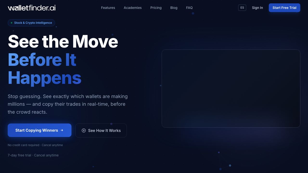WalletFinder.ai website screenshot