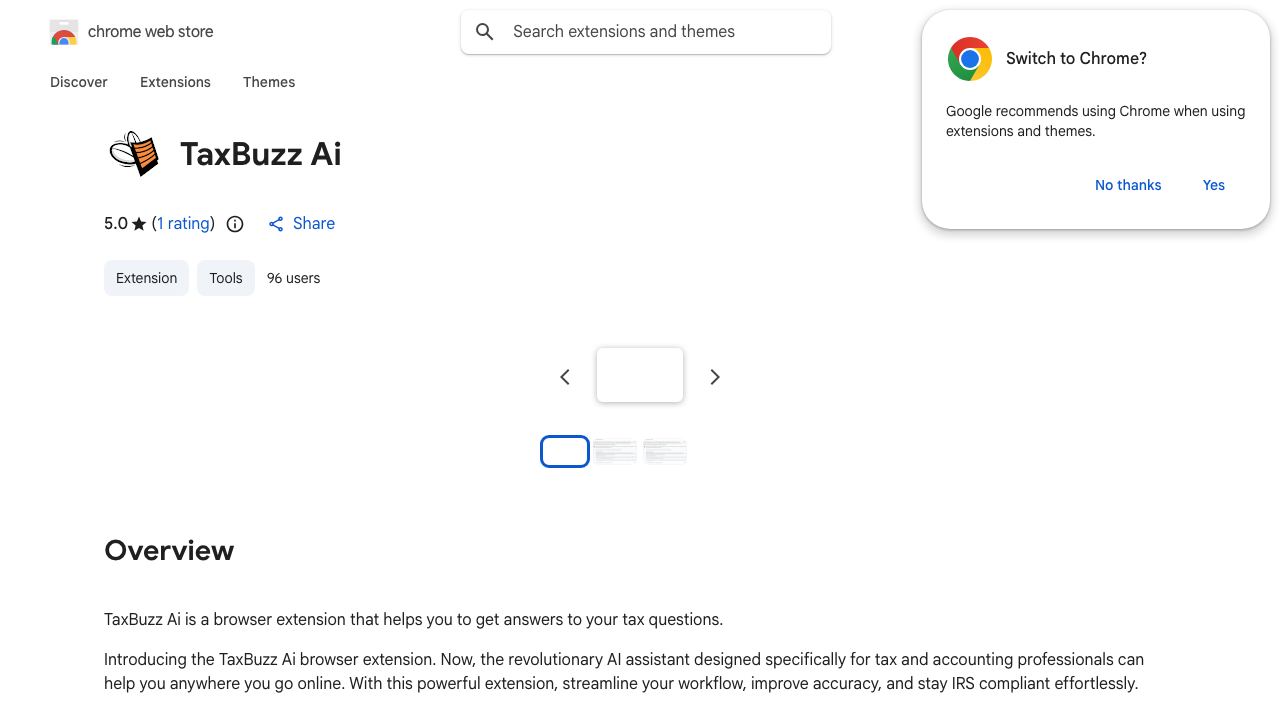 TaxBuzz Ai 网站截图