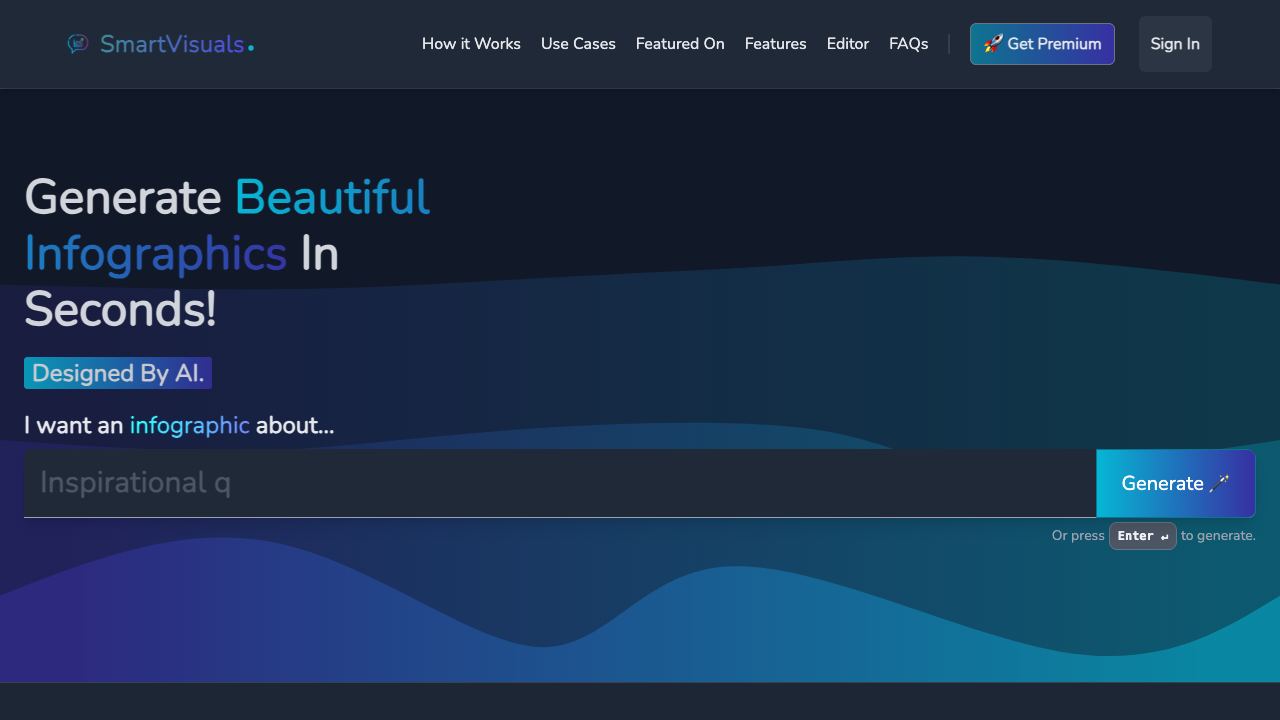 SmartVisuals.app website screenshot