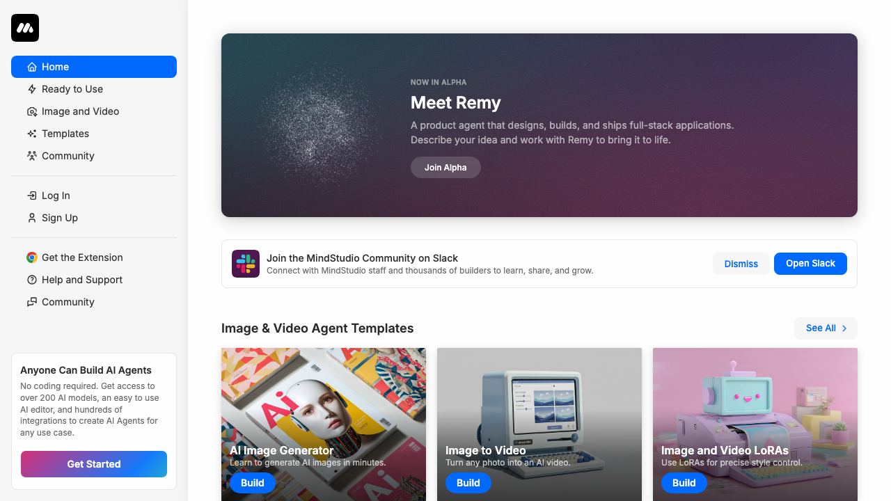 MindStudio 网站截图