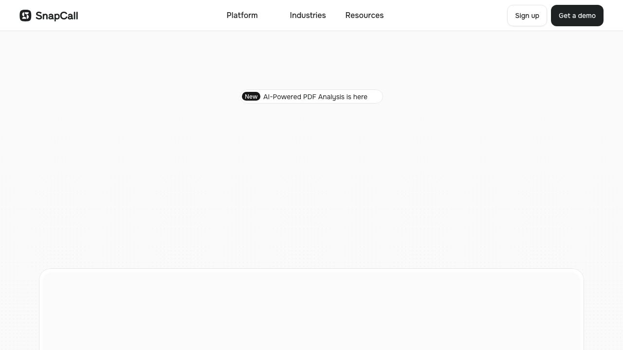SnapCall 网站截图