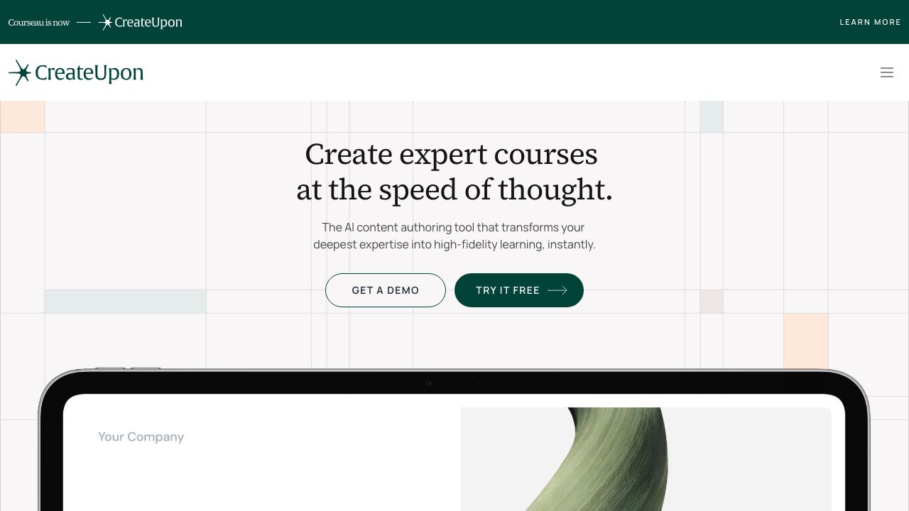 Courseau 网站截图