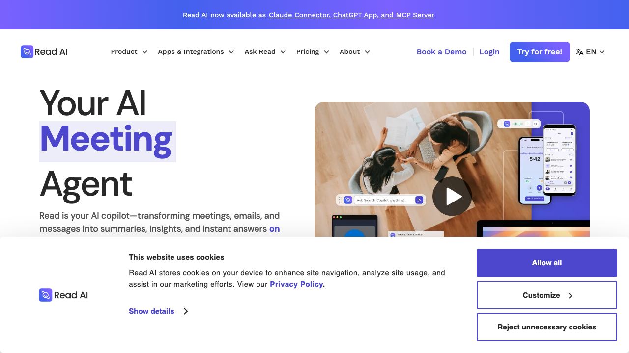 Read website screenshot