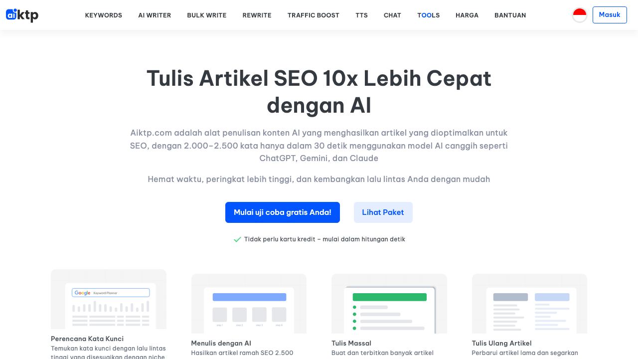 AI Keywords To Posts 网站截图