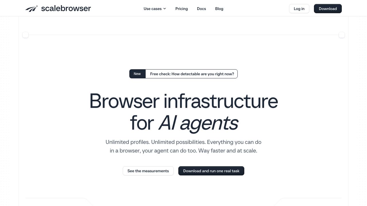 Scalebrowser website screenshot