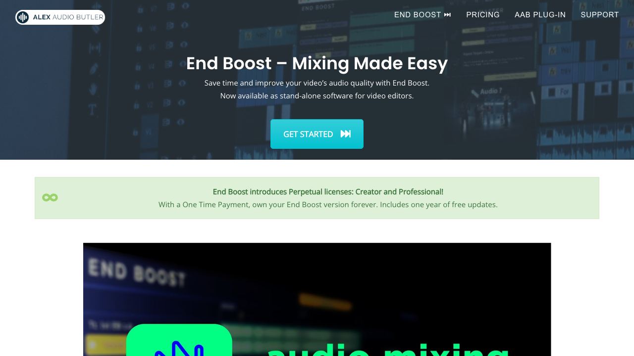 End Boost 网站截图