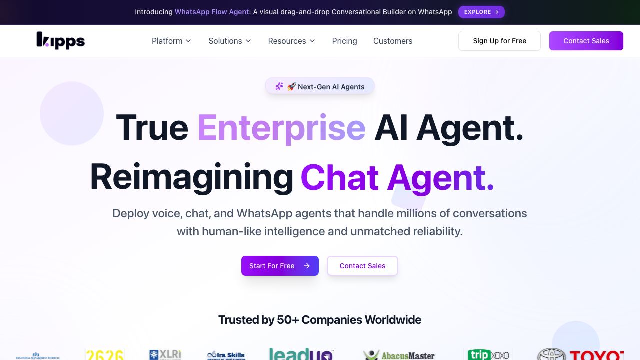 Kipps AI website screenshot