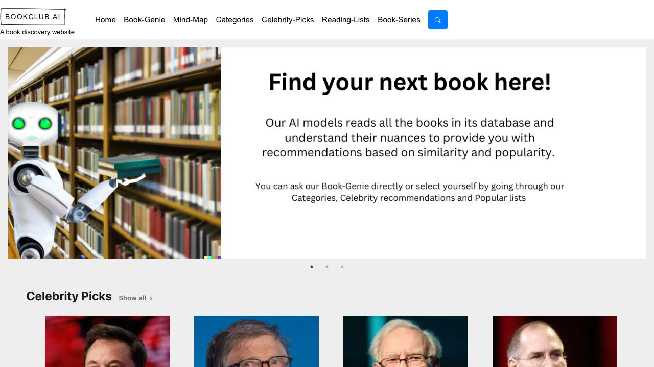 Bookclub 网站截图