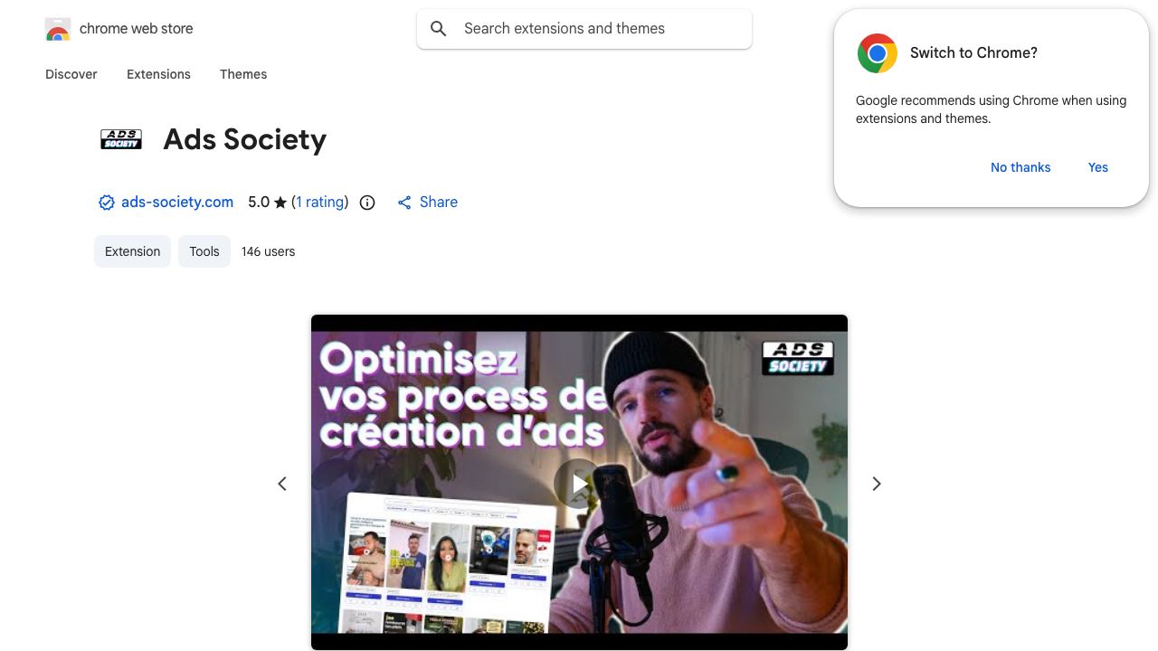 Ads Society 网站截图