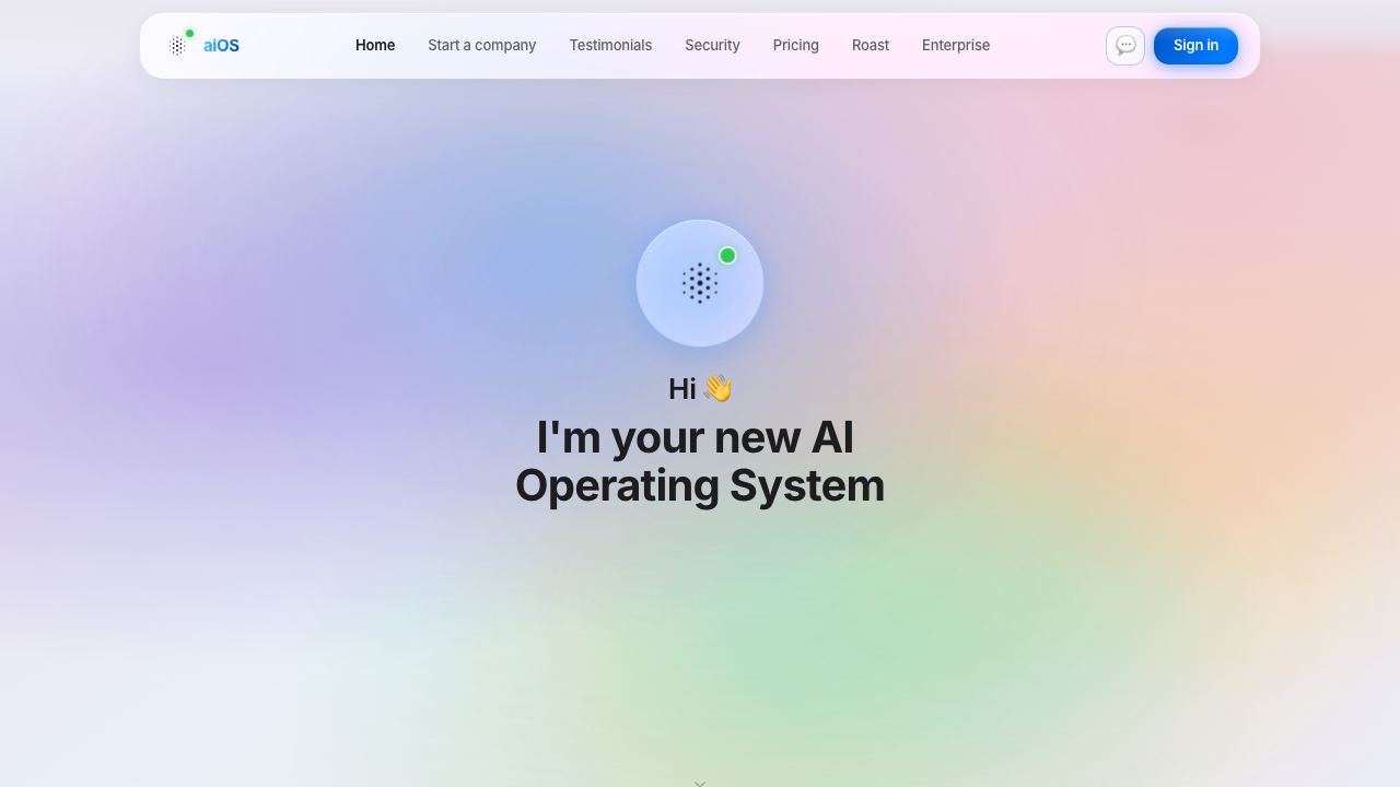 aiOS 网站截图