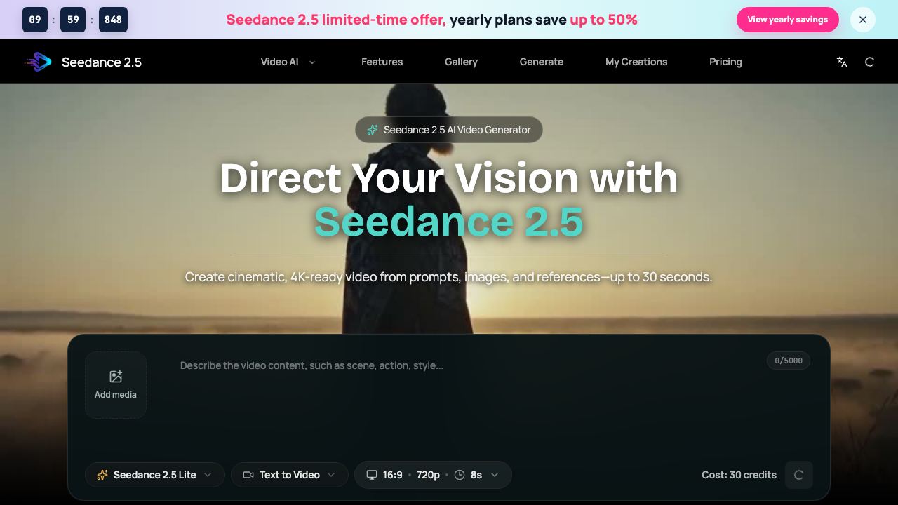 Seedance 2.5 - 3 网站截图