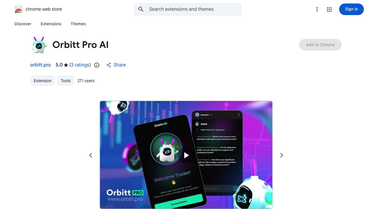 Orbitt Pro AI website screenshot