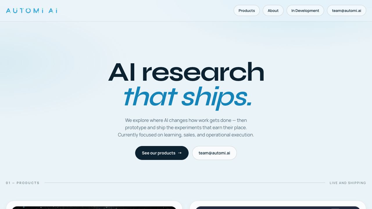 Automi AI 网站截图