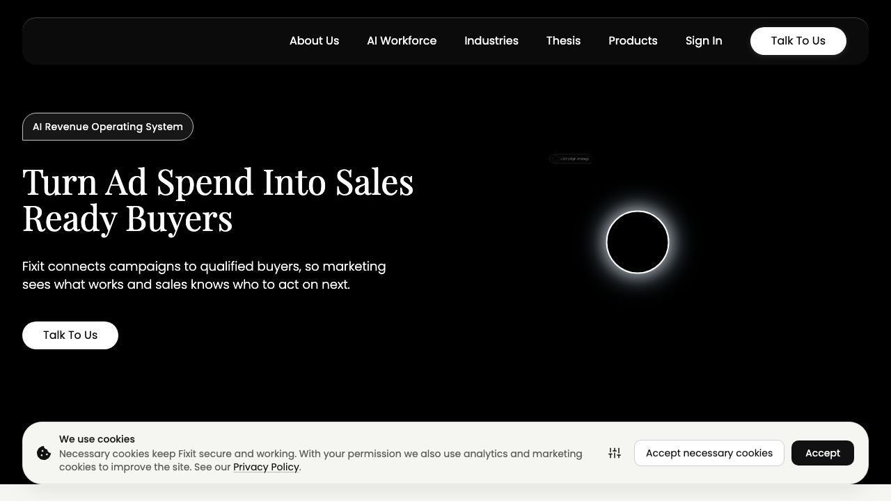 FixitAI website screenshot