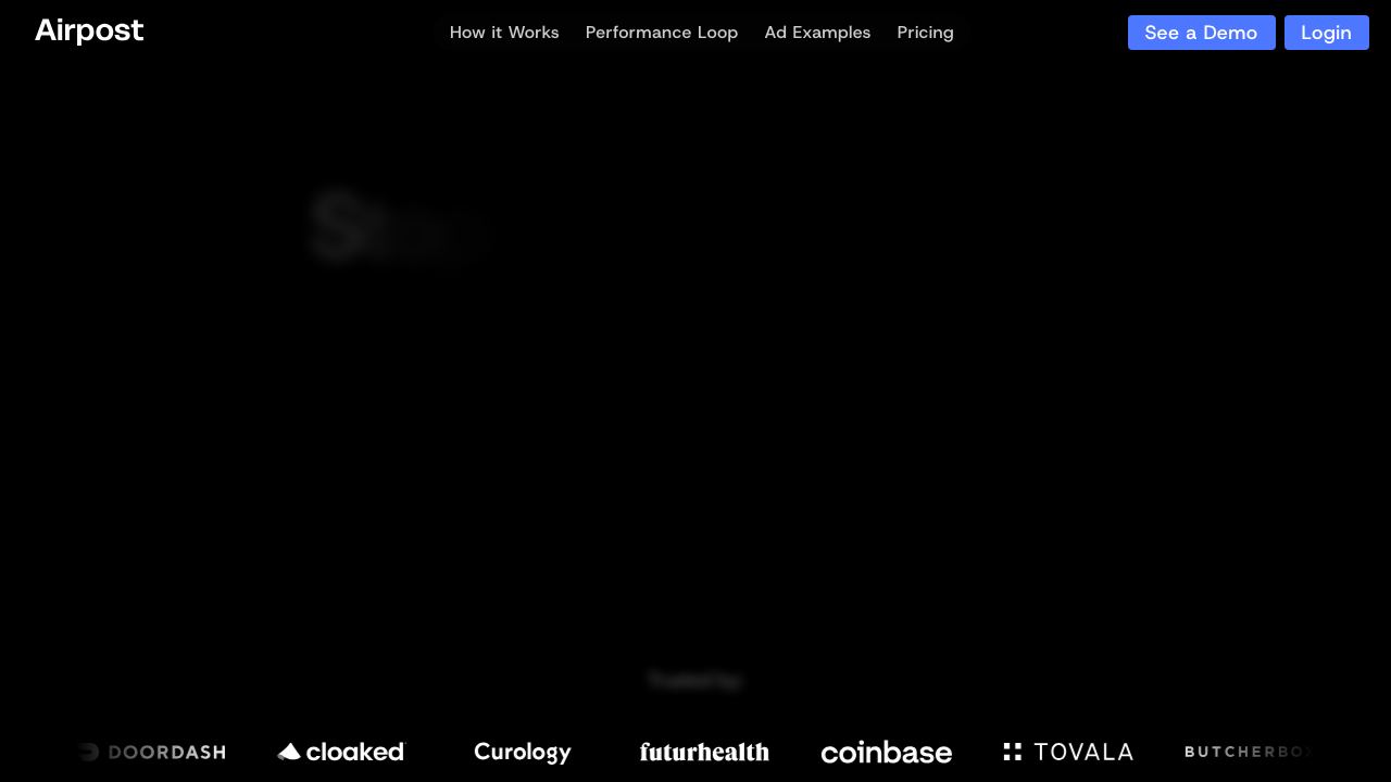 Airpost website screenshot