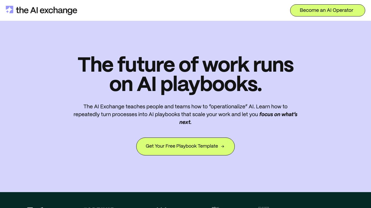 The AI Exchange 网站截图