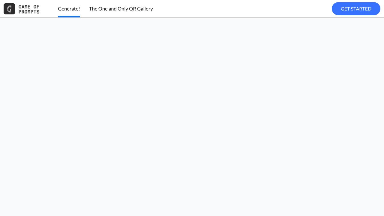 ImagineQR - gameofprompts.ai website screenshot