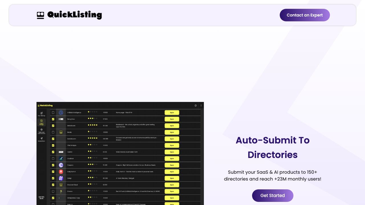 Quicklisting 网站截图