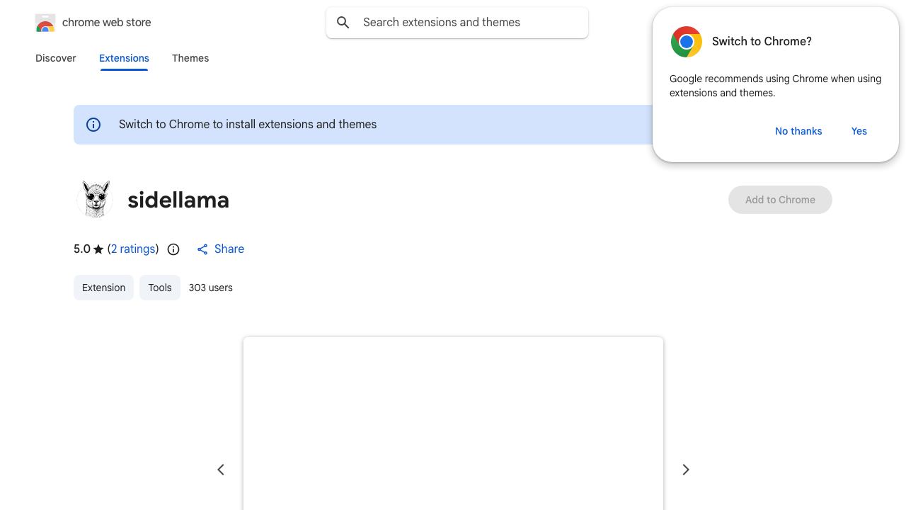 sidellama 网站截图