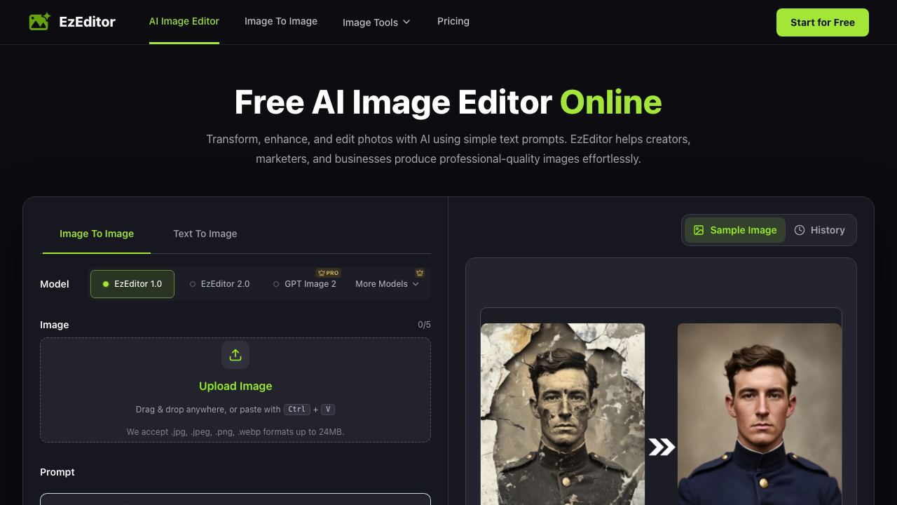 EzEditor 网站截图