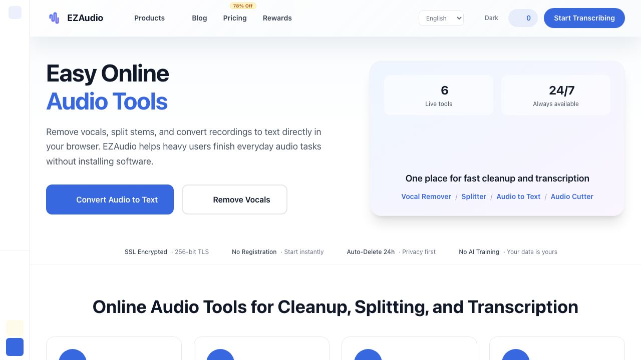 EZAudioIO 网站截图