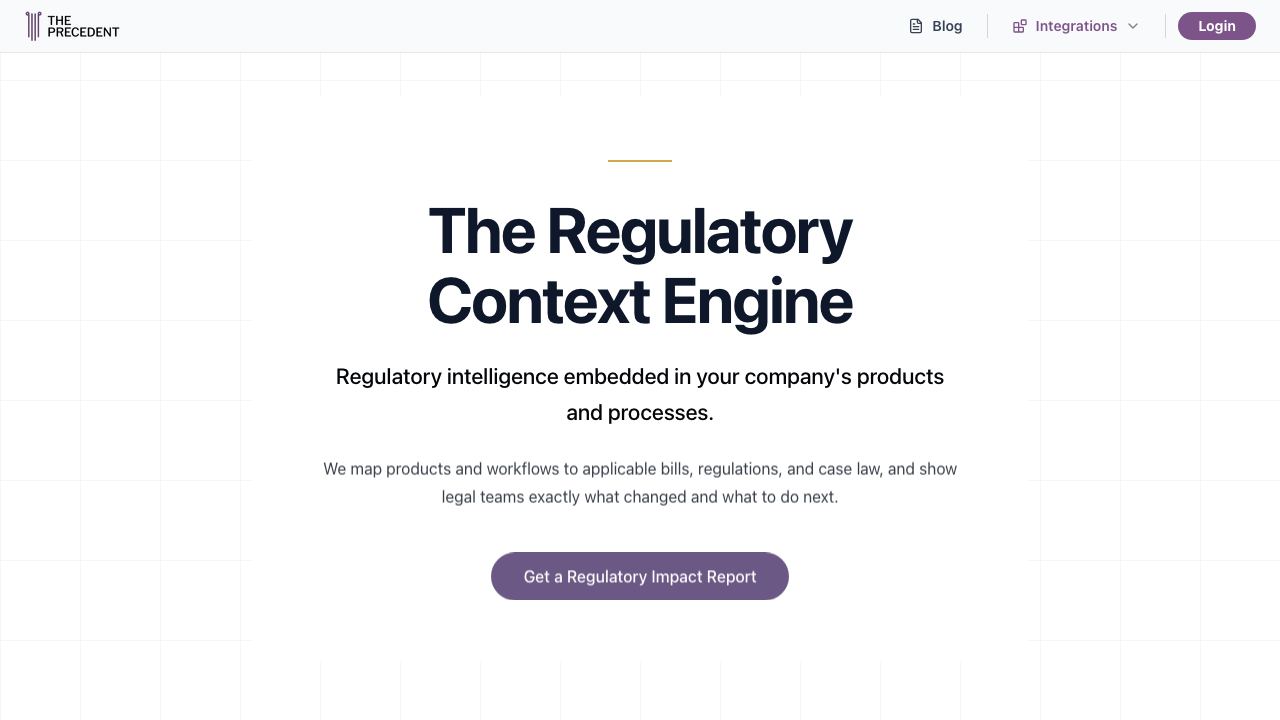 ThePrecedent website screenshot