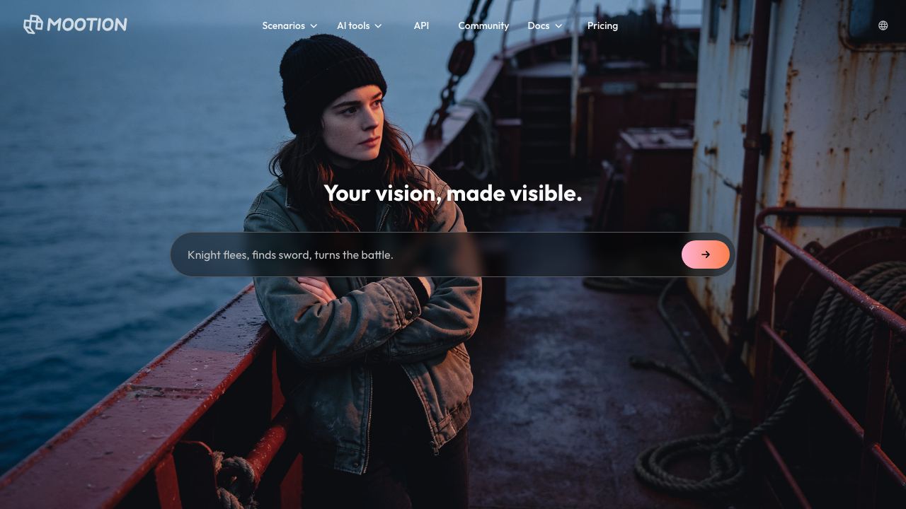 Mootion website screenshot