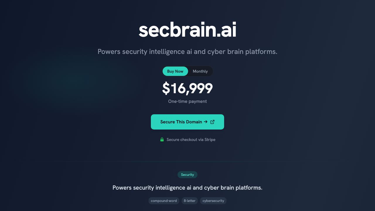 SecBrain website screenshot