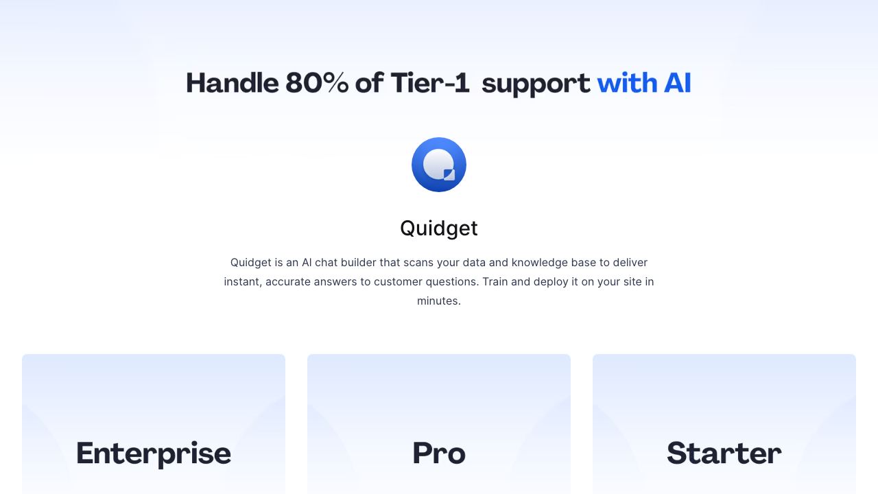 Quidget 网站截图