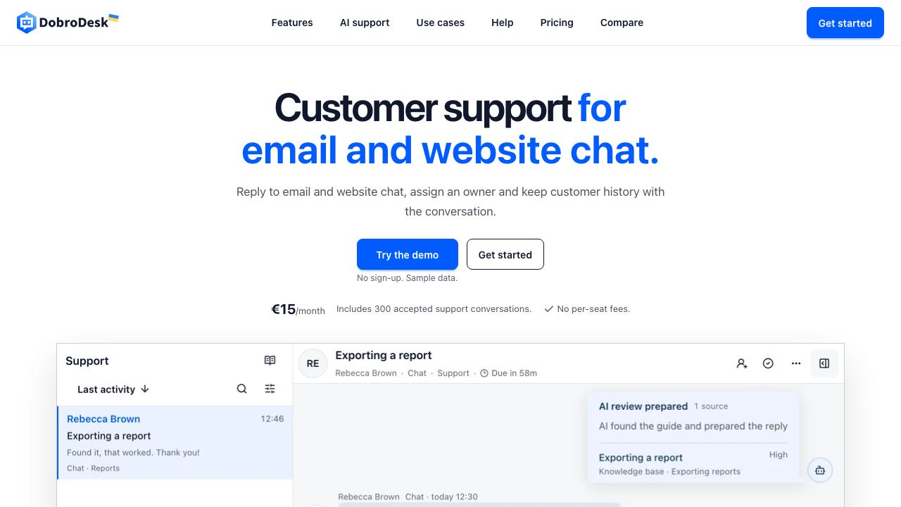 DobroDesk 网站截图