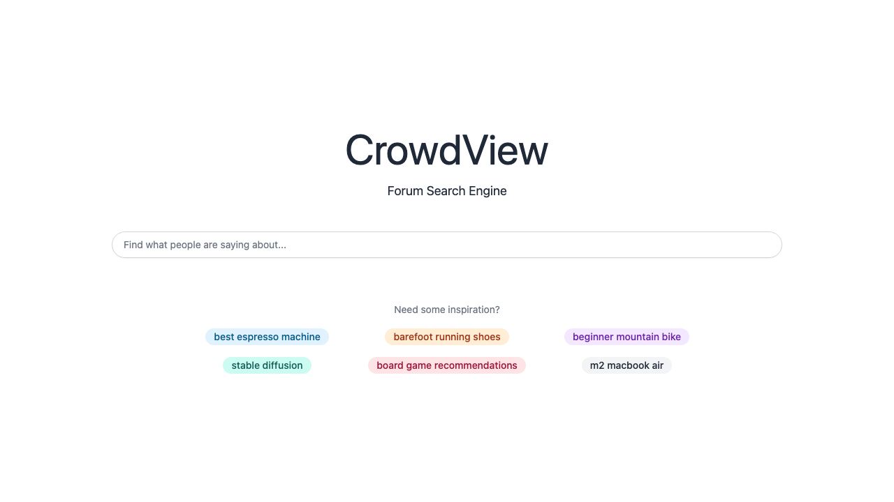 CrowdView 网站截图