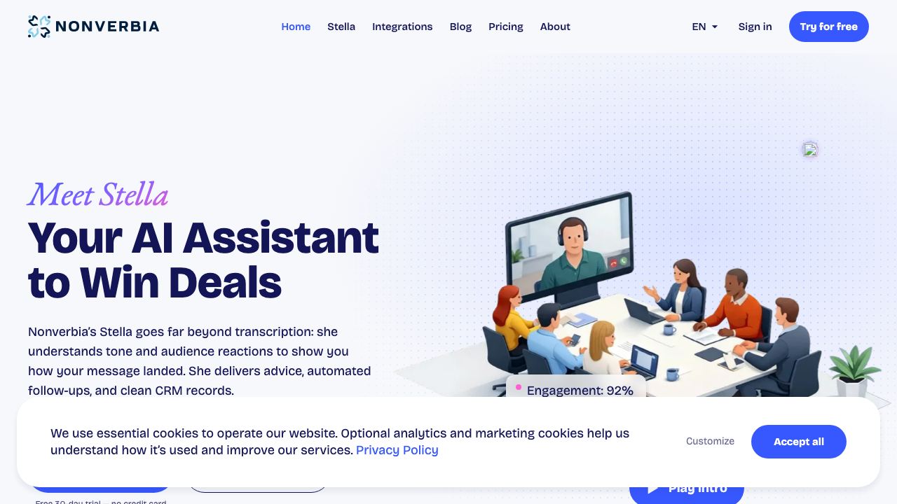 Nonverbia website screenshot