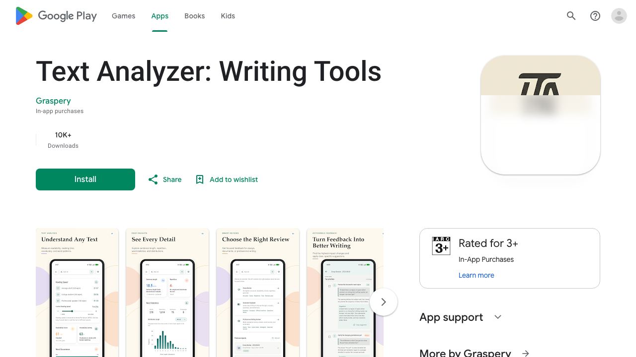 Text Analyzer 网站截图