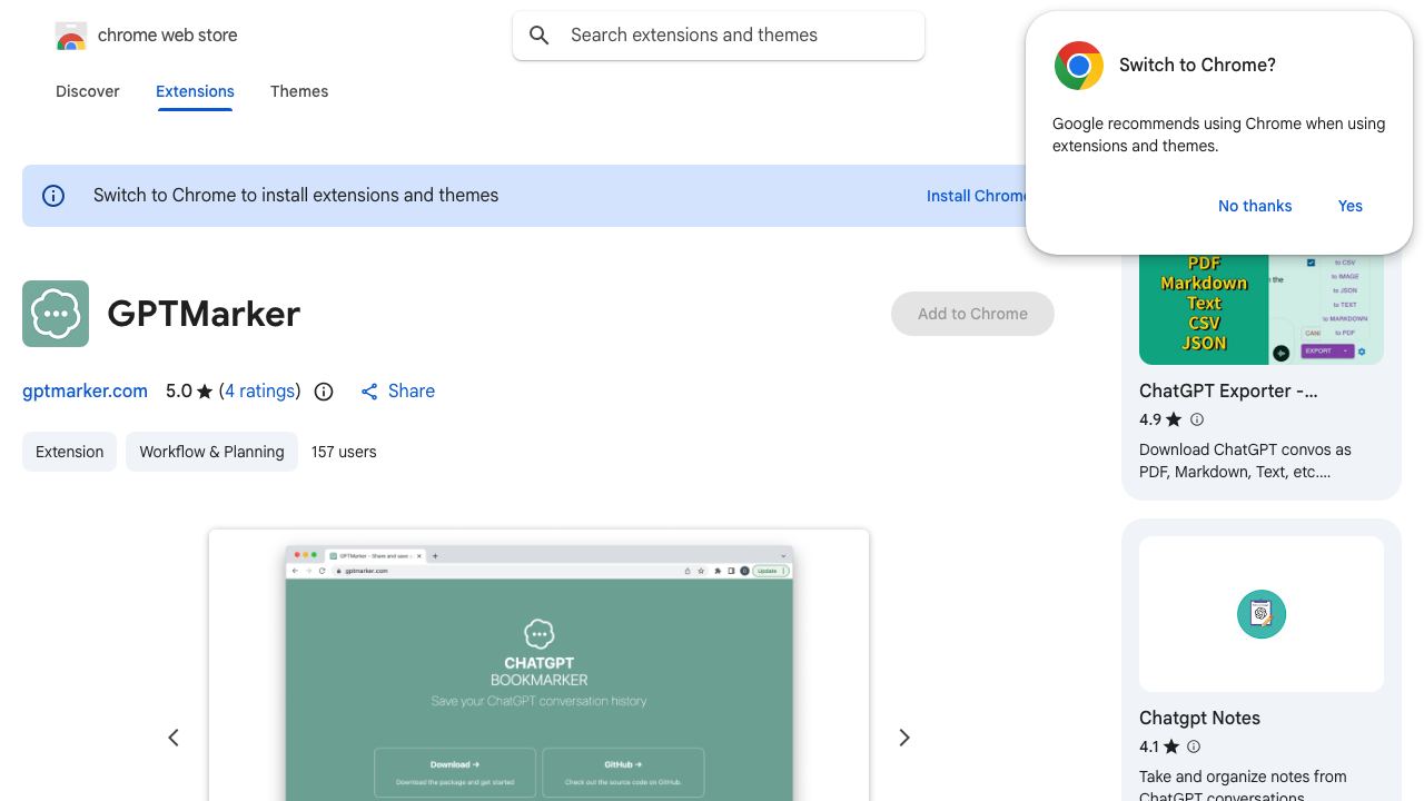 GPTMarker 网站截图