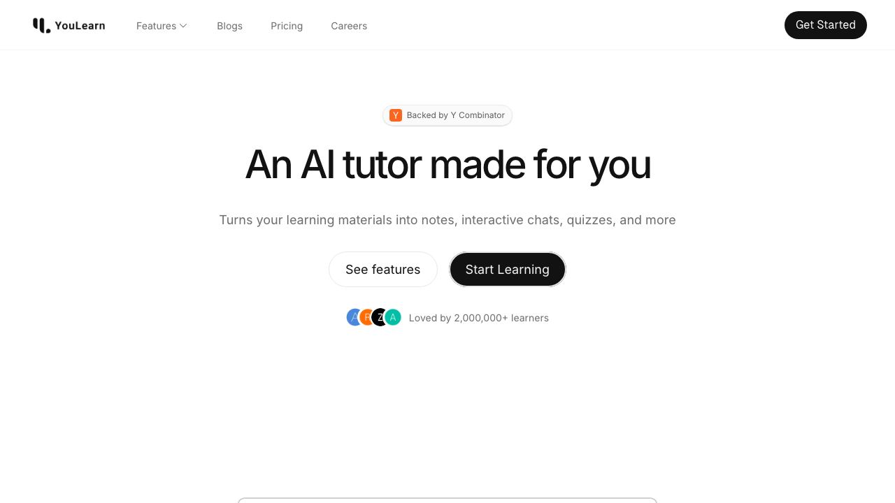 YouLearn 网站截图